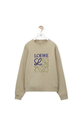 LOEWE Anagram sweatshirt in cotton Sage