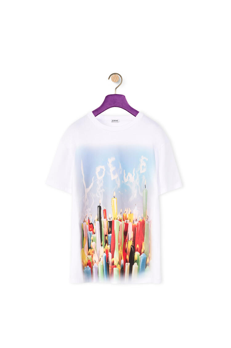 LOEWE Camiseta de algodón con velas Multicolor pdp_rd