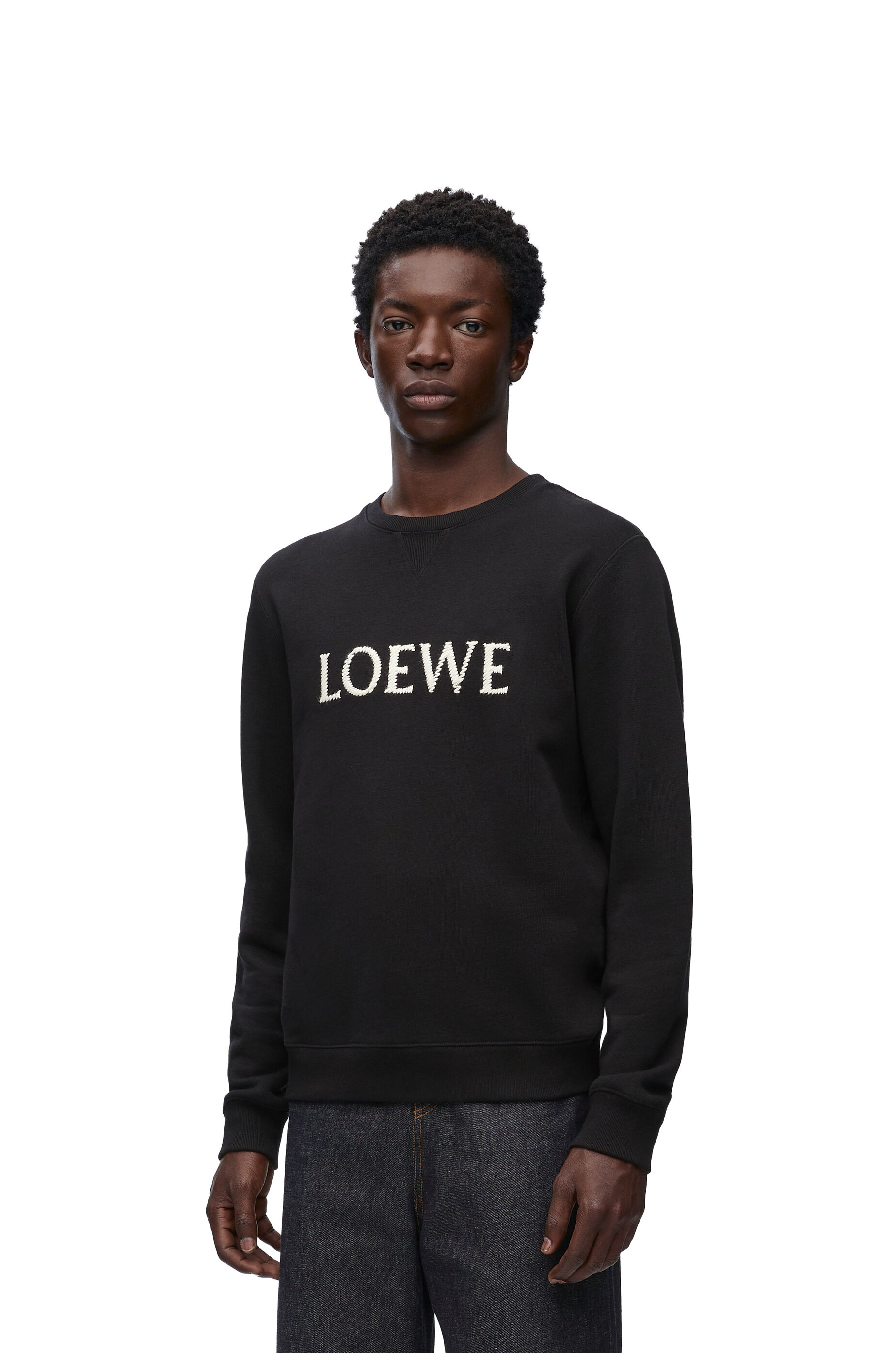 レギュラーフィット スウェットシャツ（コットン） ブラック - LOEWE