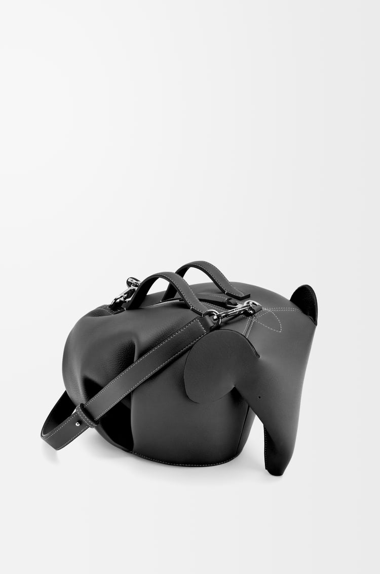 LOEWE Bolso Elephant grande en piel de ternera Negro