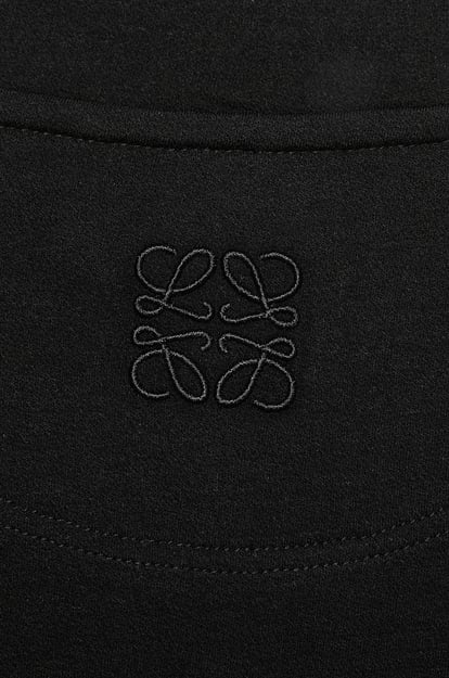 LOEWE Asymmetric T-shirt in cotton blend Black plp_rd