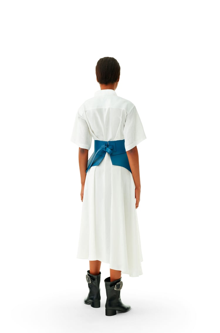 LOEWE Obi belt in nappa Varsity Blue