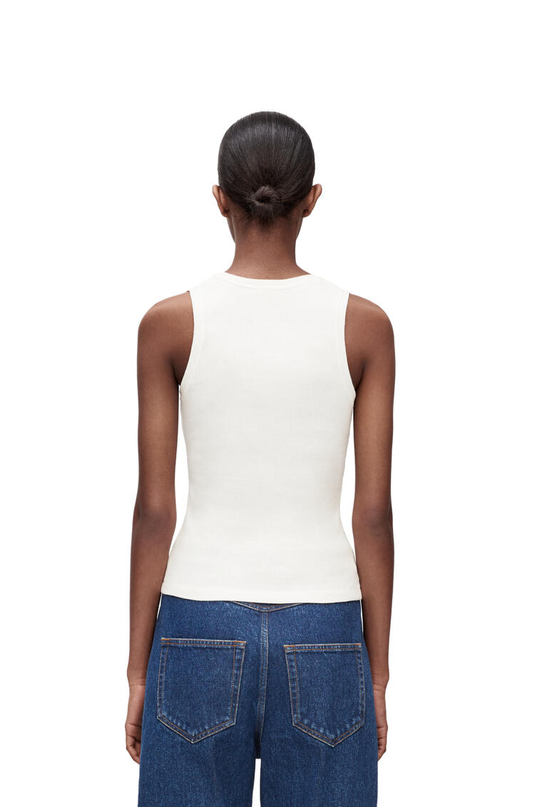 LOEWE Anagram tank top in cotton White pdp_rd