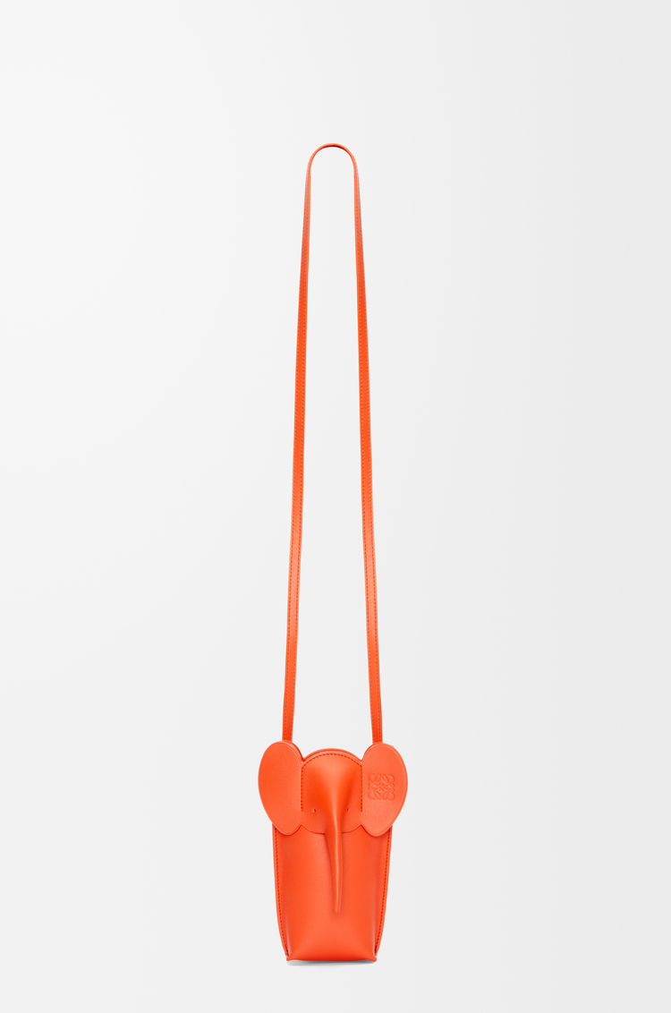 LOEWE Bolso Elephant en piel de ternera Naranja Vivo
