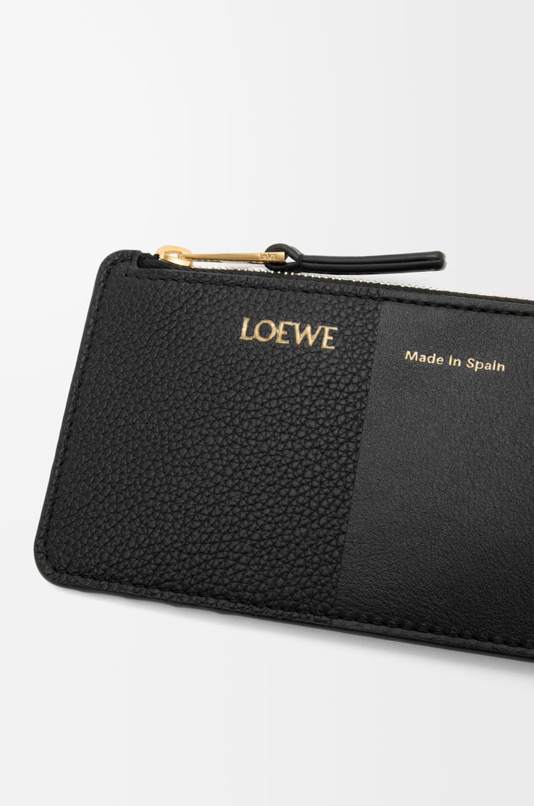 LOEWE 光滑粒面牛皮革硬币卡包 黑色