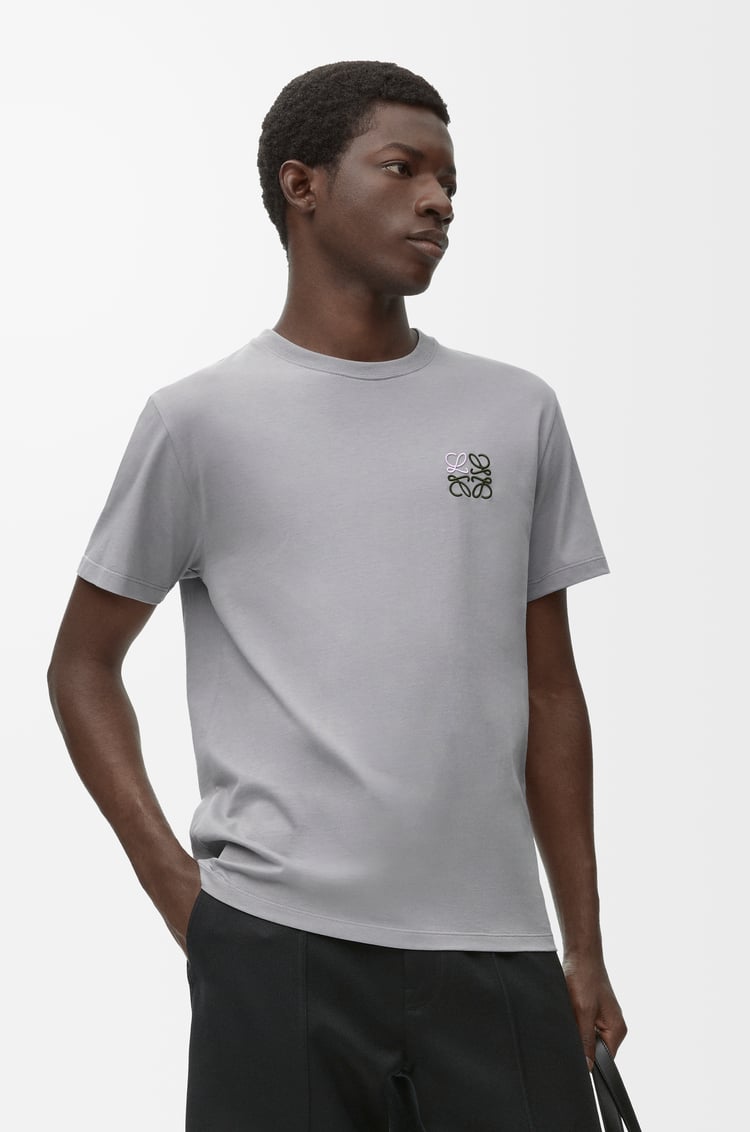 LOEWE Regular fit T-shirt in cotton Medium Grey