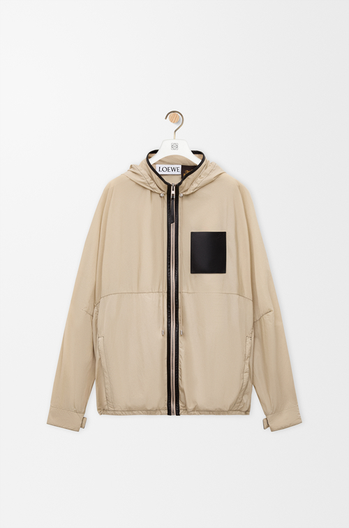 LOEWE 連帽夾克 米色/黑色