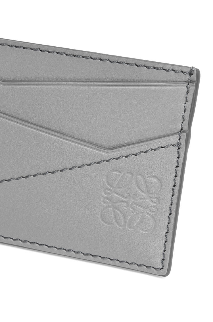 LOEWE Puzzle stitches plain cardholder in smooth calfskin Asphalt Grey