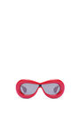 LOEWE Inflated mask sunglasses in acetate Lipstick