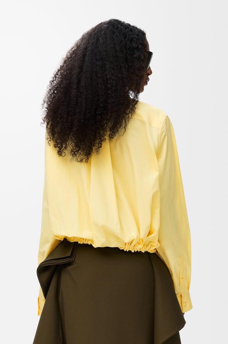 LOEWE 벨트 셔츠 - 코튼 라이트 옐로우