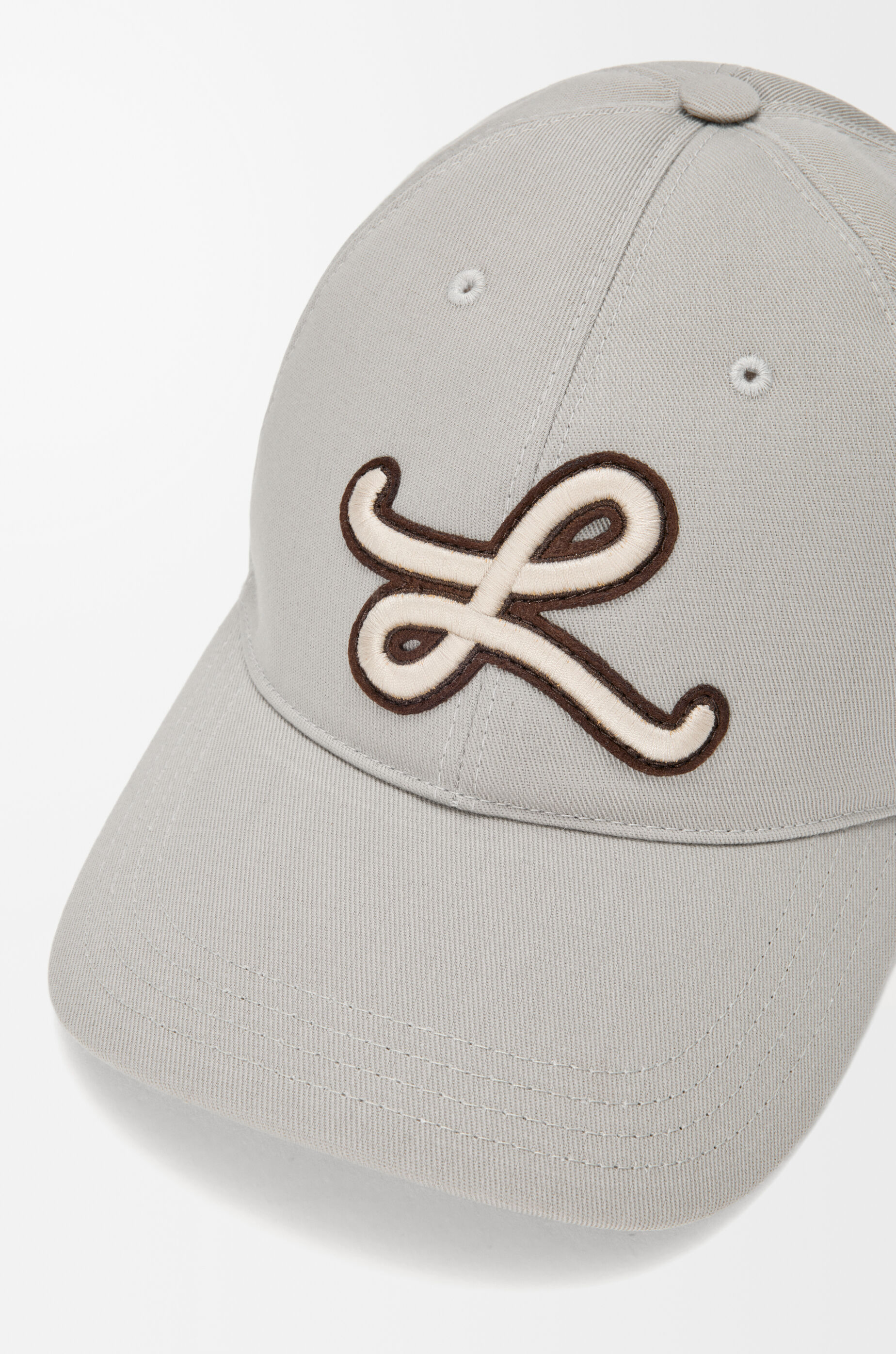 Lパッチ キャップ（コットン） グレー - LOEWE Japan official website