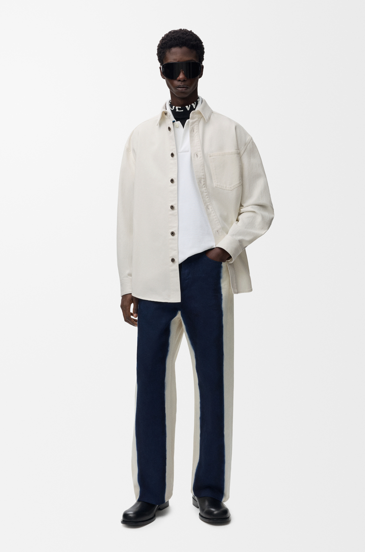 LOEWE 单宁布 Anagram 外套衬衫 白色