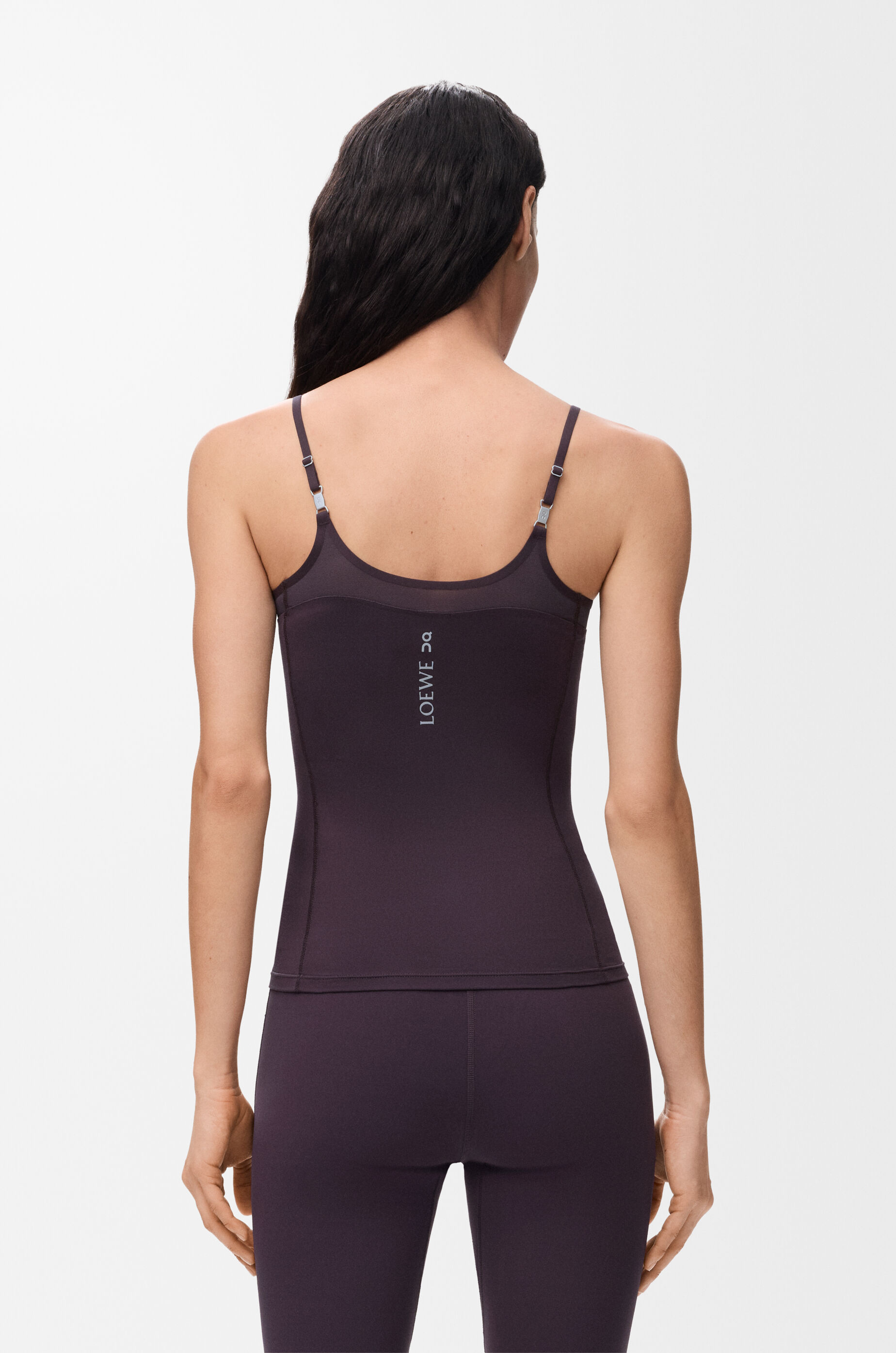 LOEWE Strappy top in technical jersey Purple