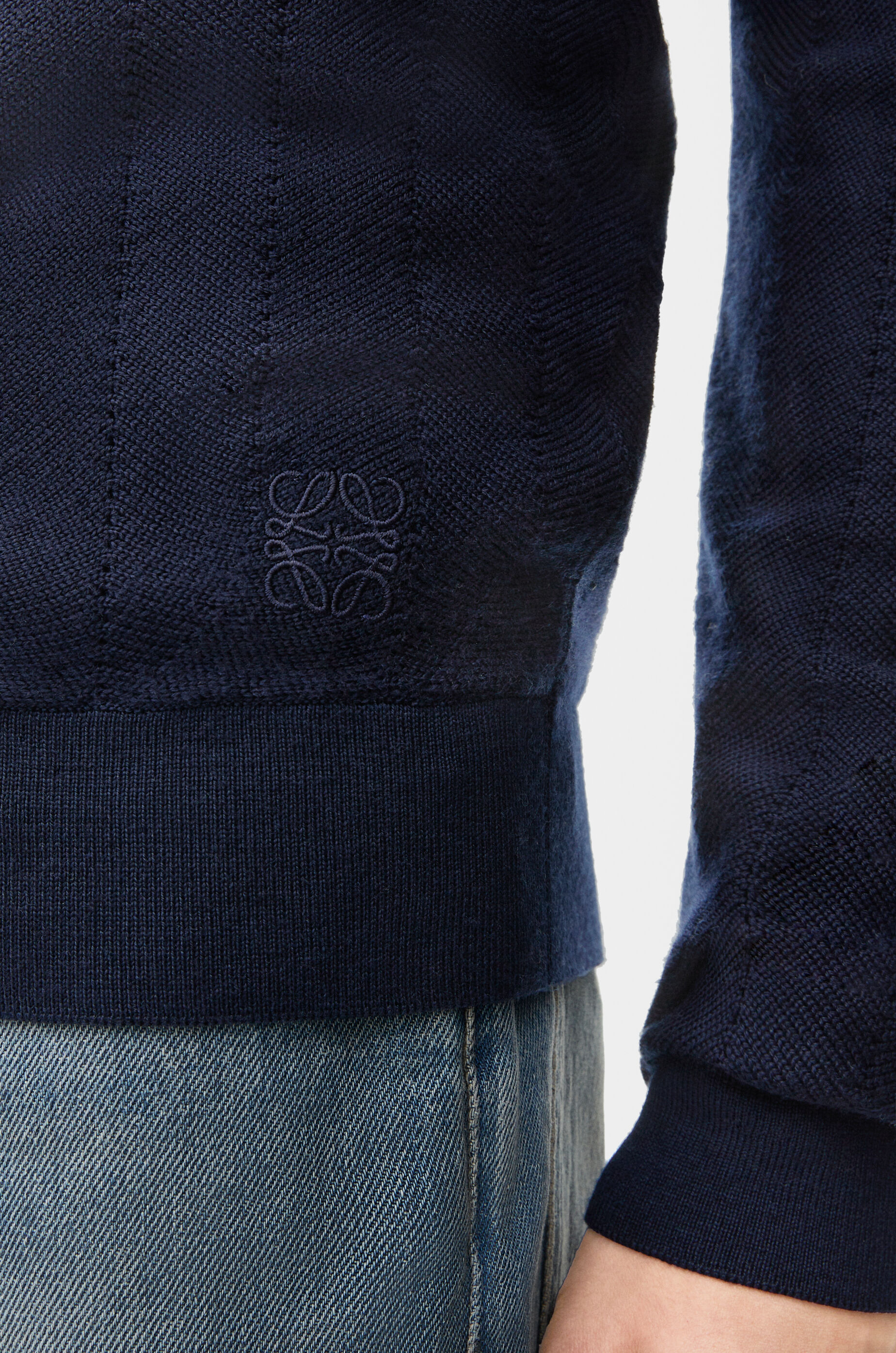 Sweater in wool Blue - LOEWE