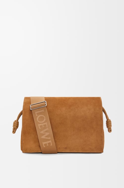 LOEWE Bolso Flamenco Satchel en ante de piel de ternera Tabaco
