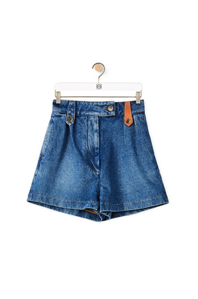 LOEWE Shorts in washed denim Blue Denim plp_rd