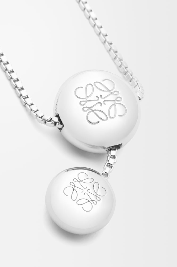 LOEWE Anagram Pebble necklace in sterling silver Silver