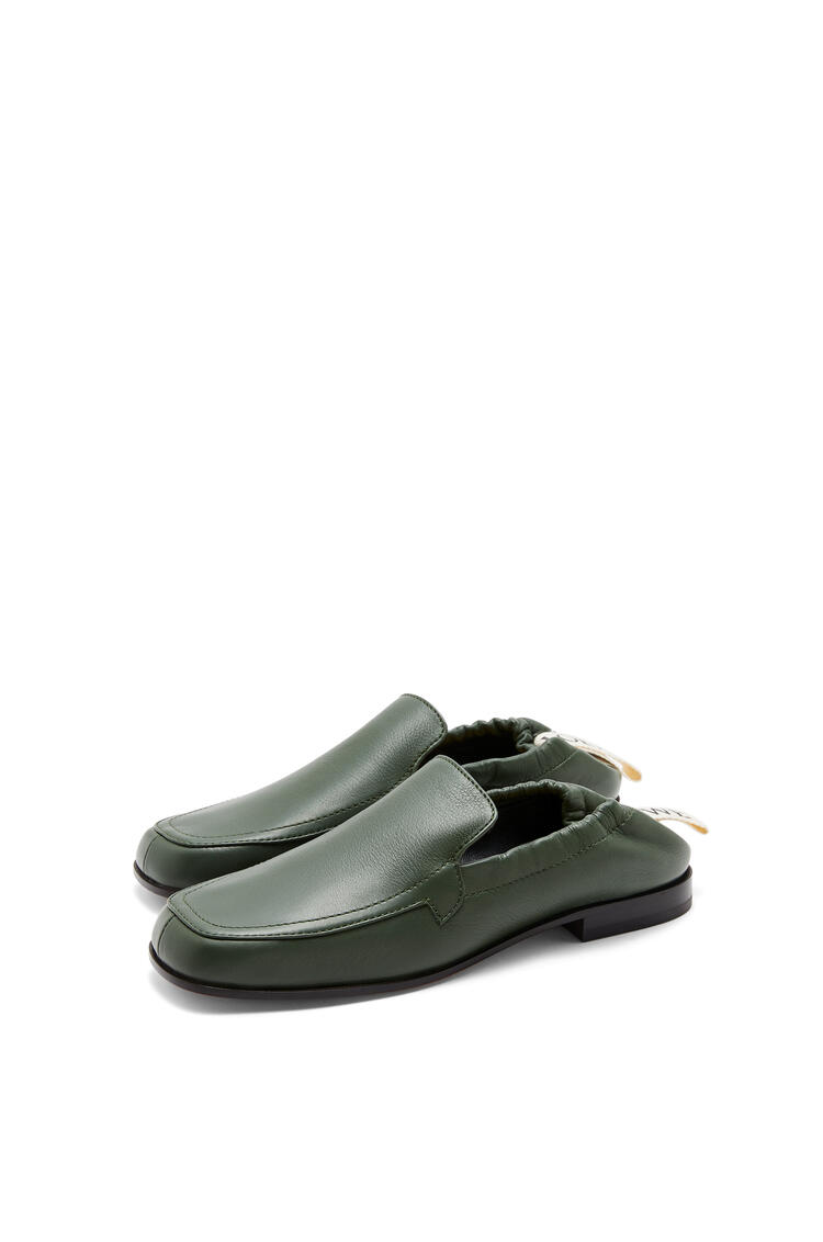 LOEWE Elasticated loafer in calf Forest Green pdp_rd