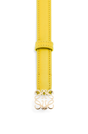 LOEWE Cinturón Goya Anagram en piel de ternera lisa Amarillo/Oro plp_rd