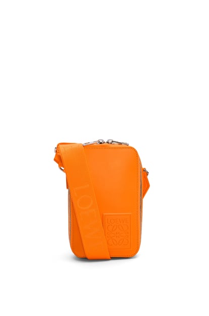 LOEWE Vertical Crossbody Pocket in satin calfskin Bright Orange plp_rd