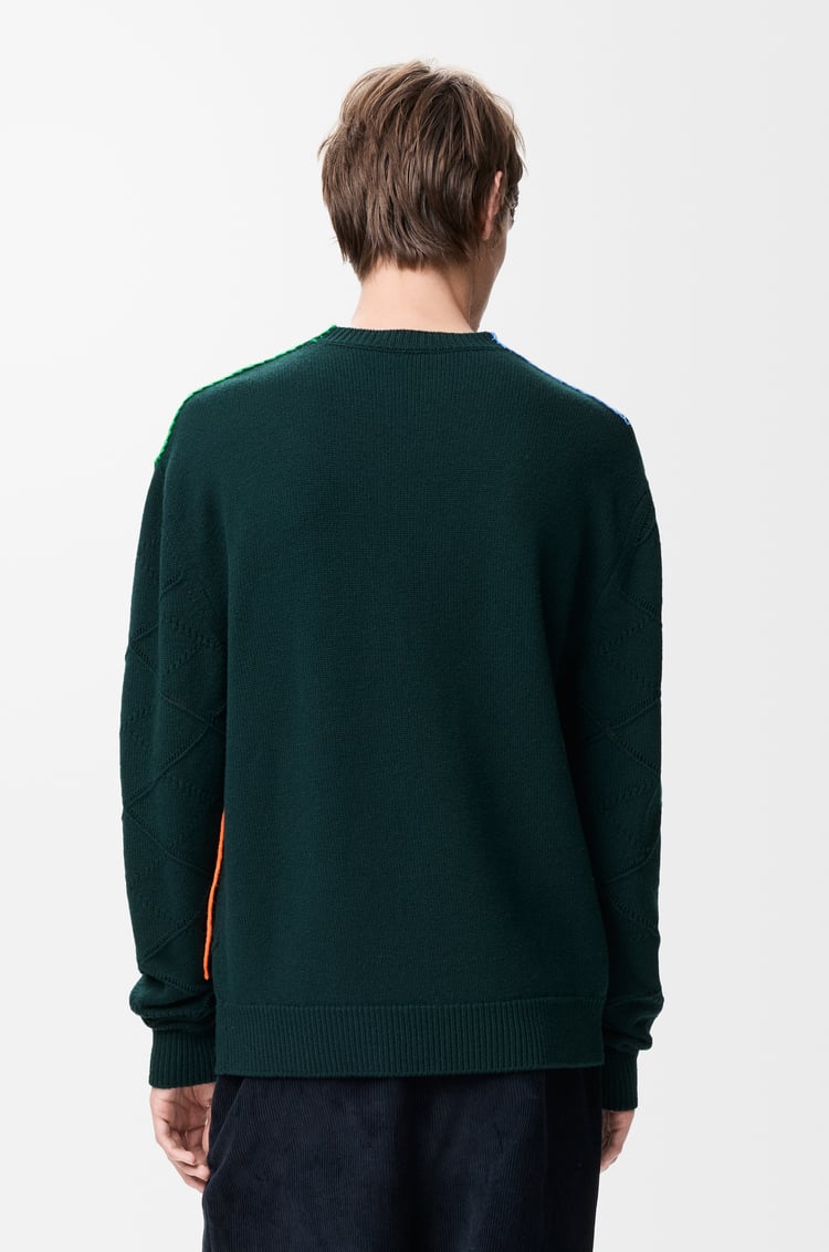 LOEWE セーター（ウール） ダークグリーン/マルチカラー