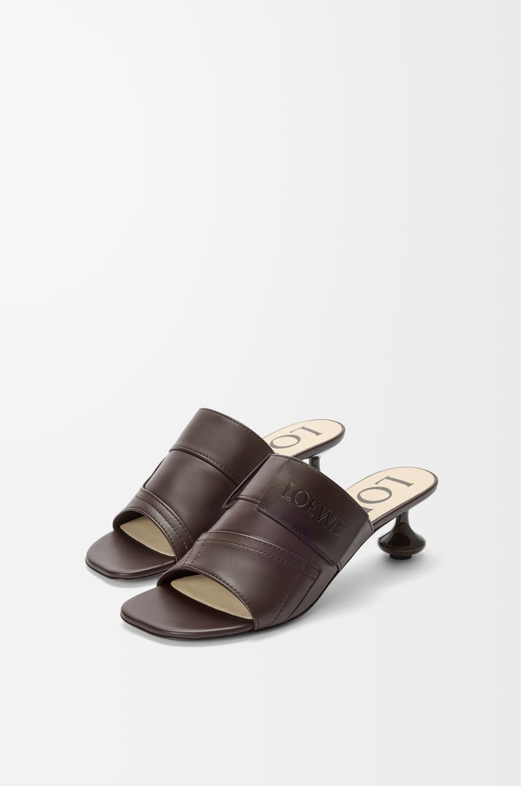 LOEWE Toy Panta slide in lambskin Brownie