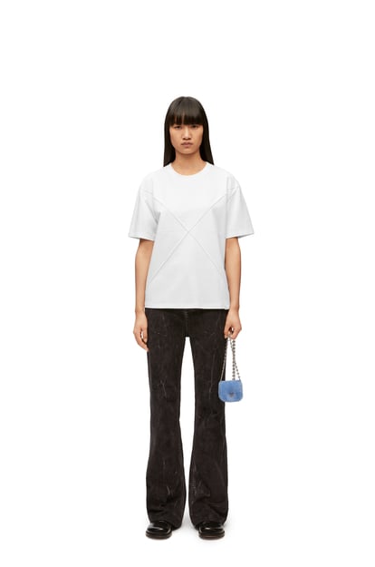 LOEWE Camiseta de corte holgado Puzzle Fold en algodón Blanco plp_rd
