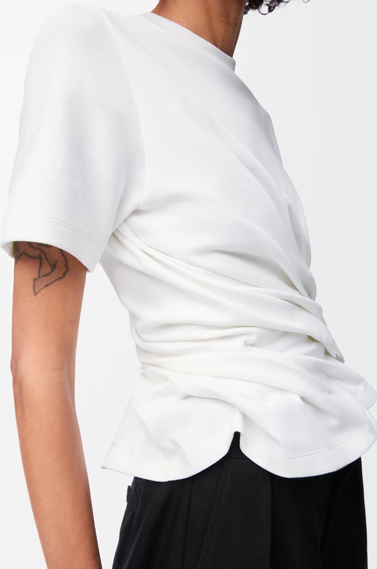 LOEWE Twisted top in cotton blend White