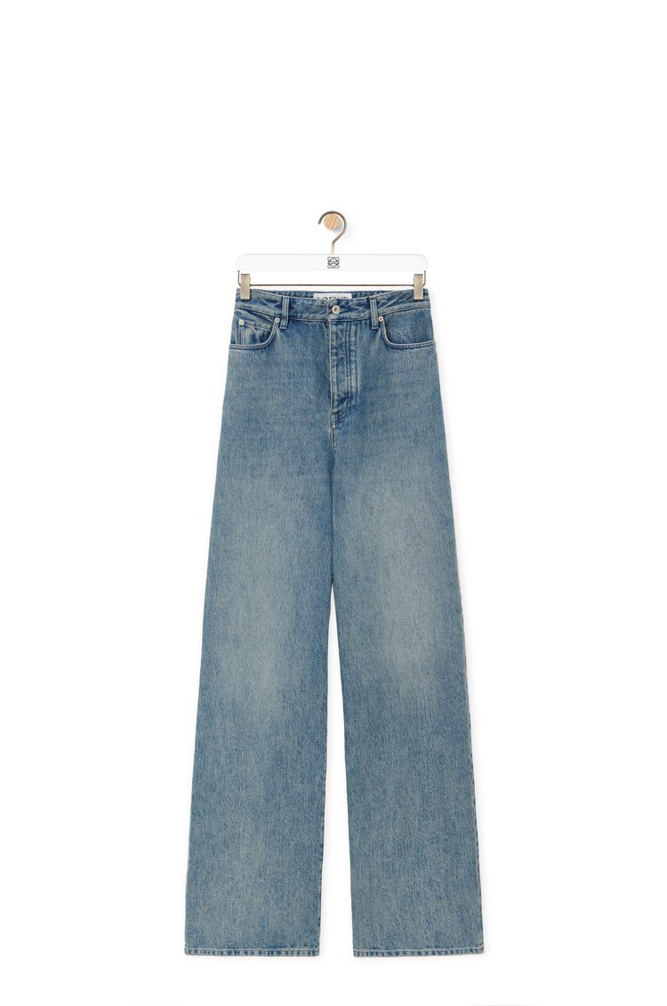 LOEWE High waisted jeans in denim Washed Blue