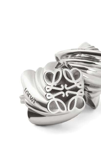 LOEWE Orecchini a lobo Anagram a spirale in argento sterling ARGENTO plp_rd