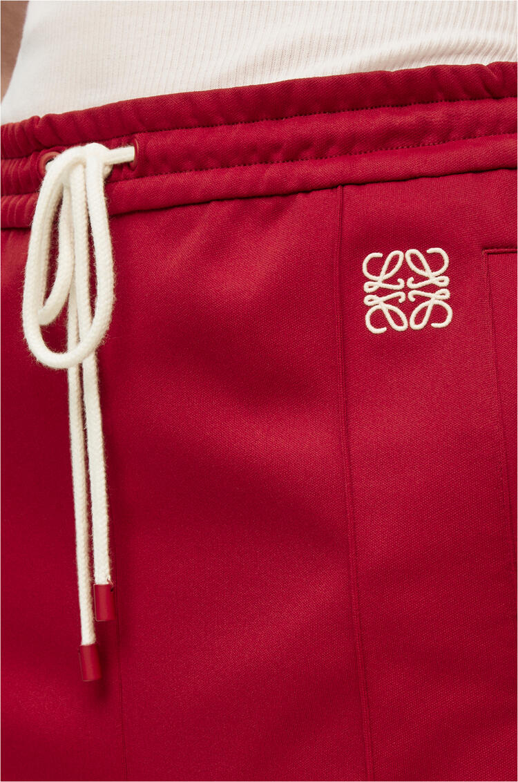 LOEWE Tracksuit trousers in technical jersey Havana Red