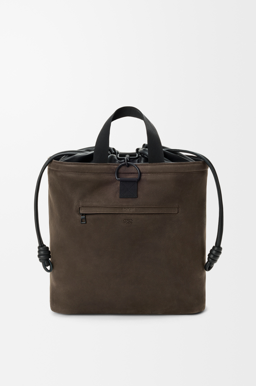 LOEWE Squad backpack in nubuck Khaki