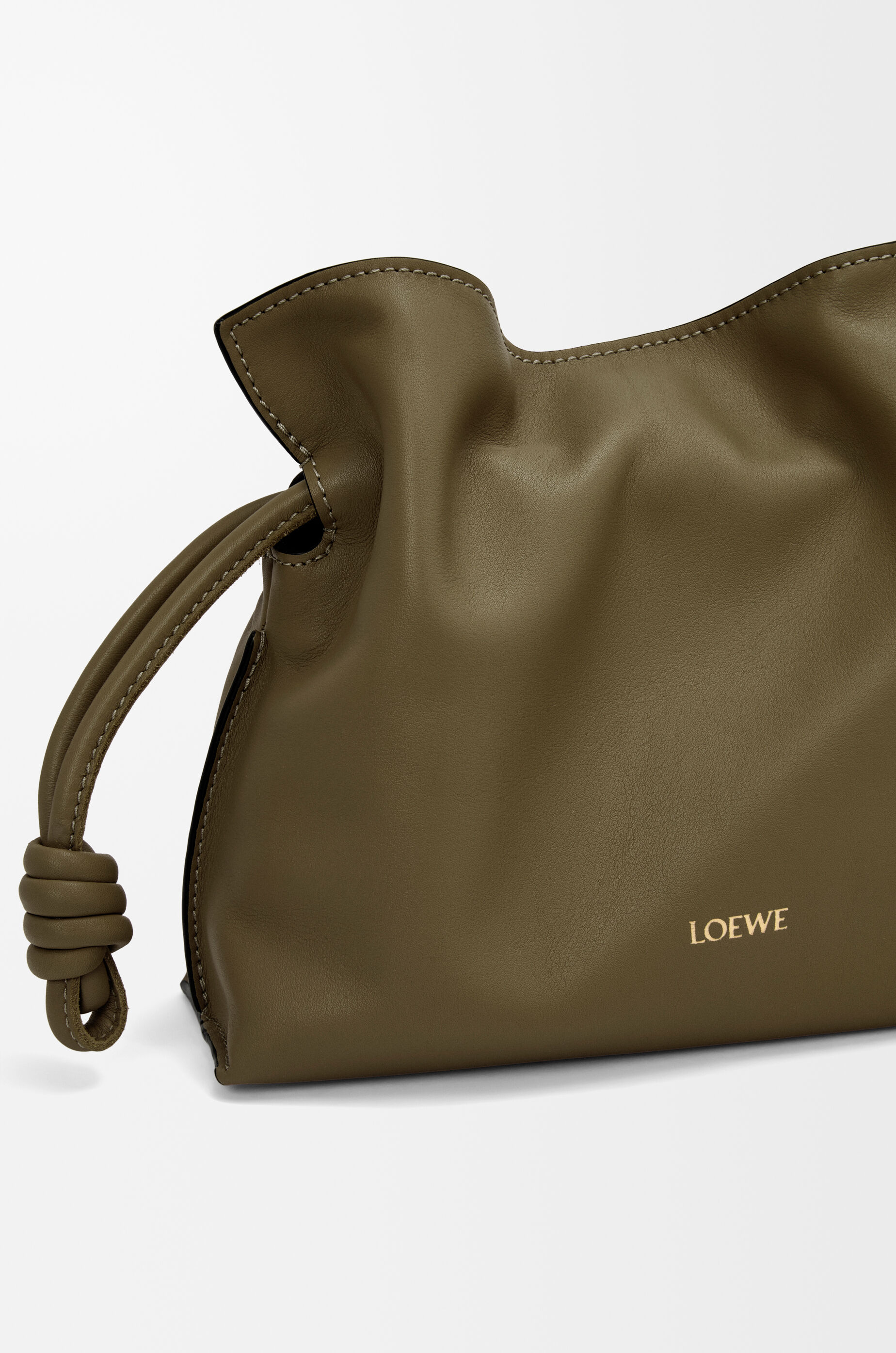フラメンコクラッチ ミニ（ナパカーフ） グリーン - LOEWE