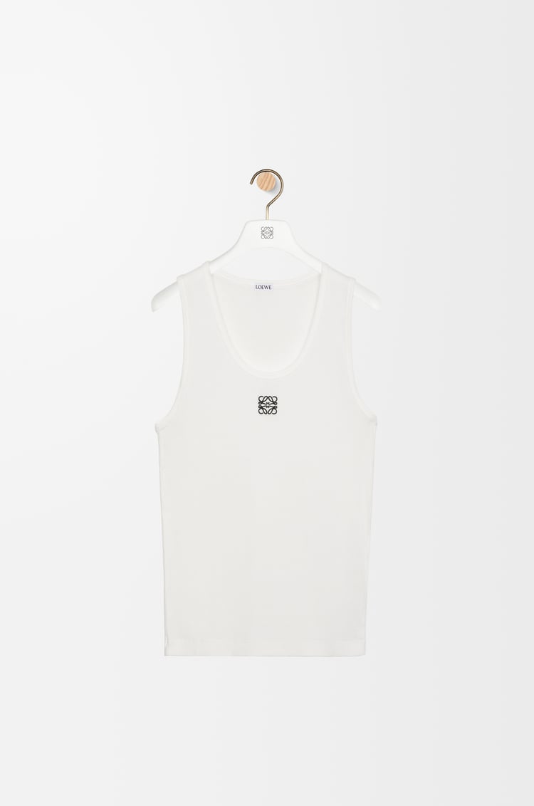 LOEWE Anagram tank top in cotton White