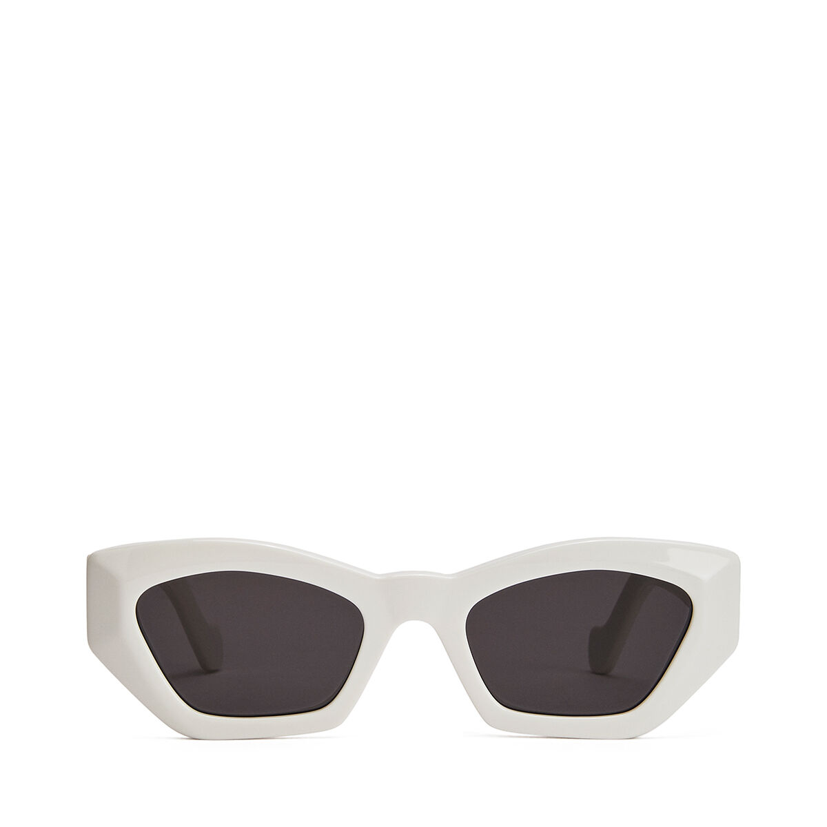 LOEWE Geometric Cateye Sunglasses White/Smoke front