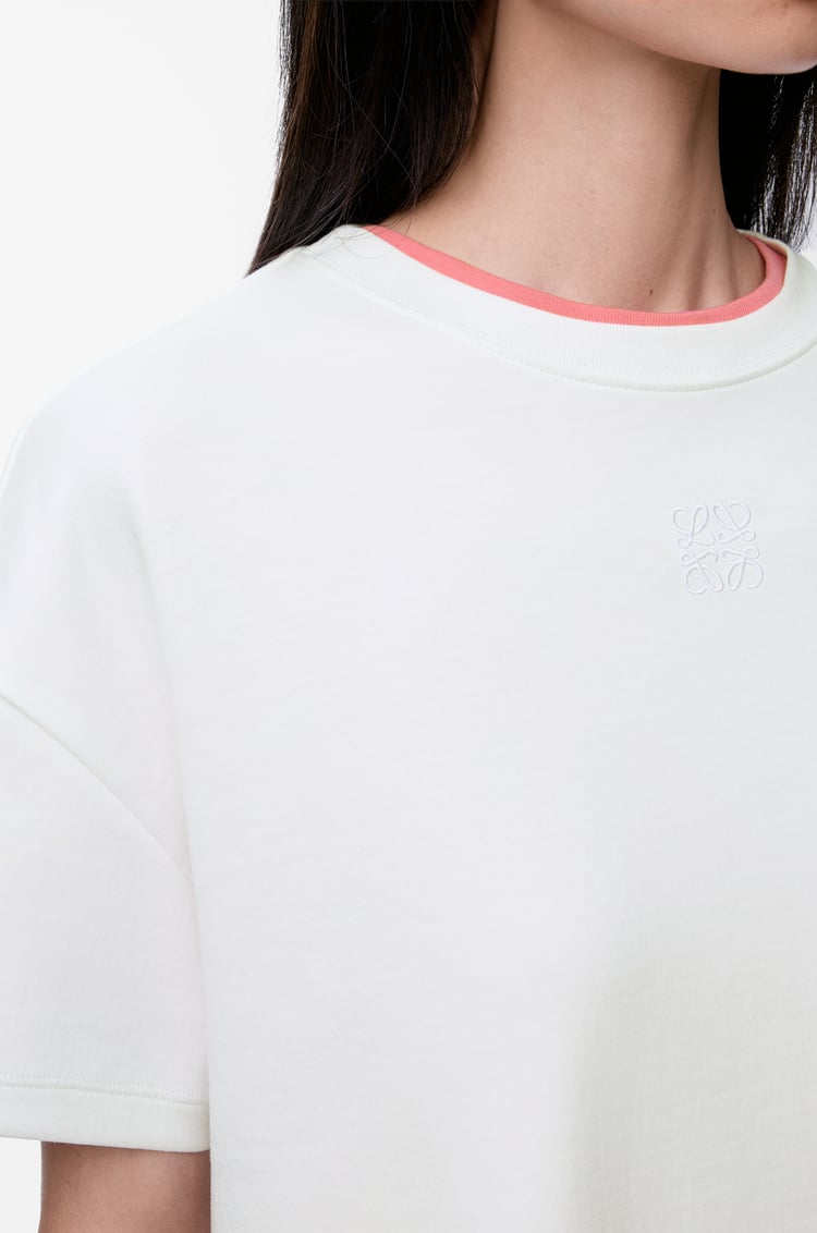 LOEWE Asymmetric t-shirt in cotton blend White