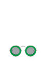 LOEWE Gafas de sol redondas en acetato y metal Verde