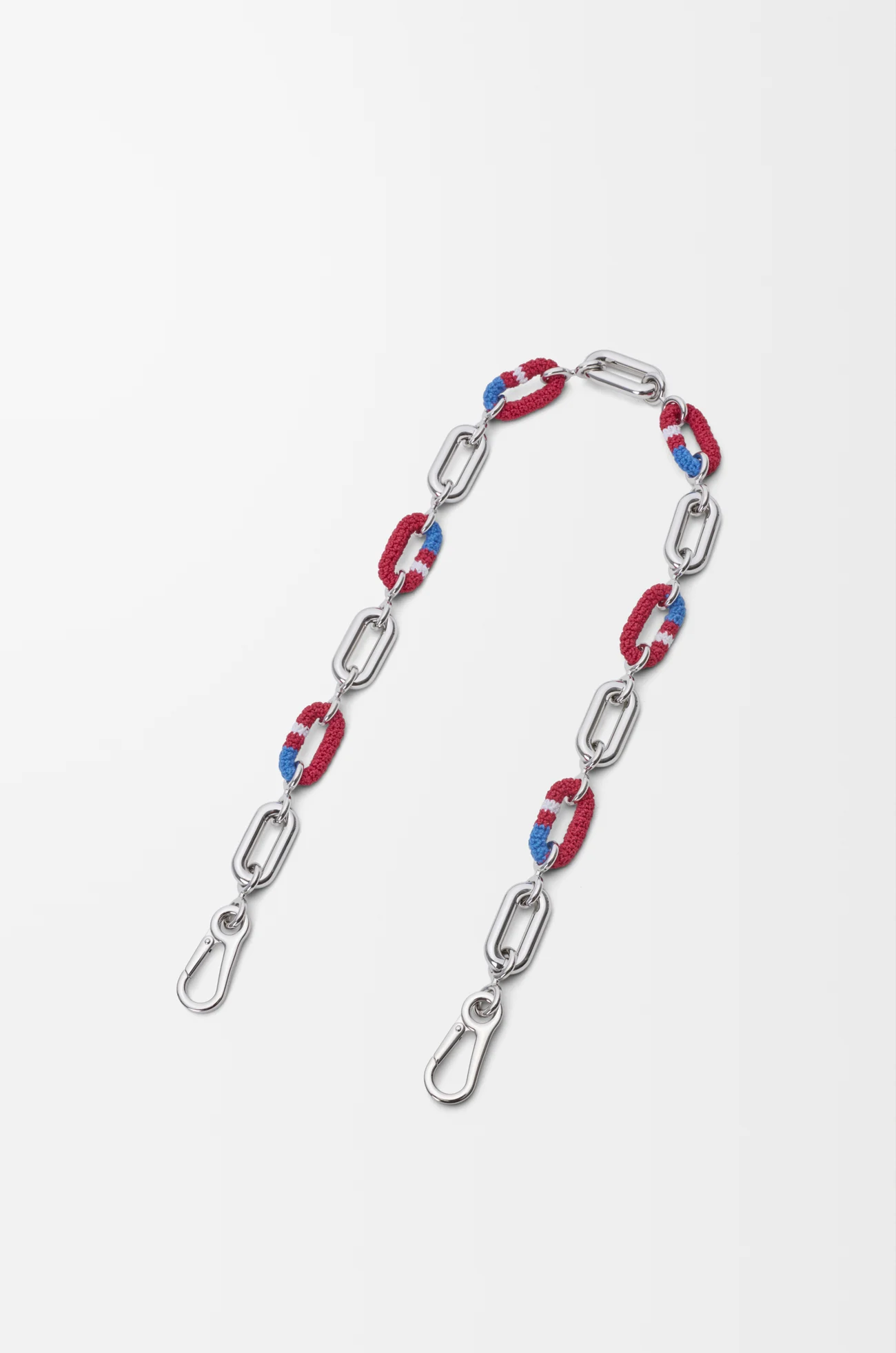 LOEWE Bandoulière chaîne Woven Argent/Multicolore