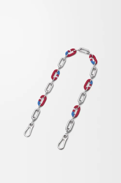 LOEWE Woven chain Silver/Multicolor