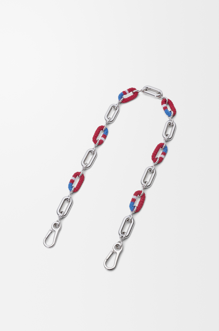 LOEWE Woven chain Silver/Multicolor