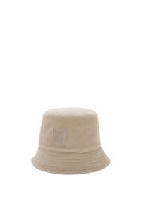 LOEWE Patch bucket hat in corduroy Grey