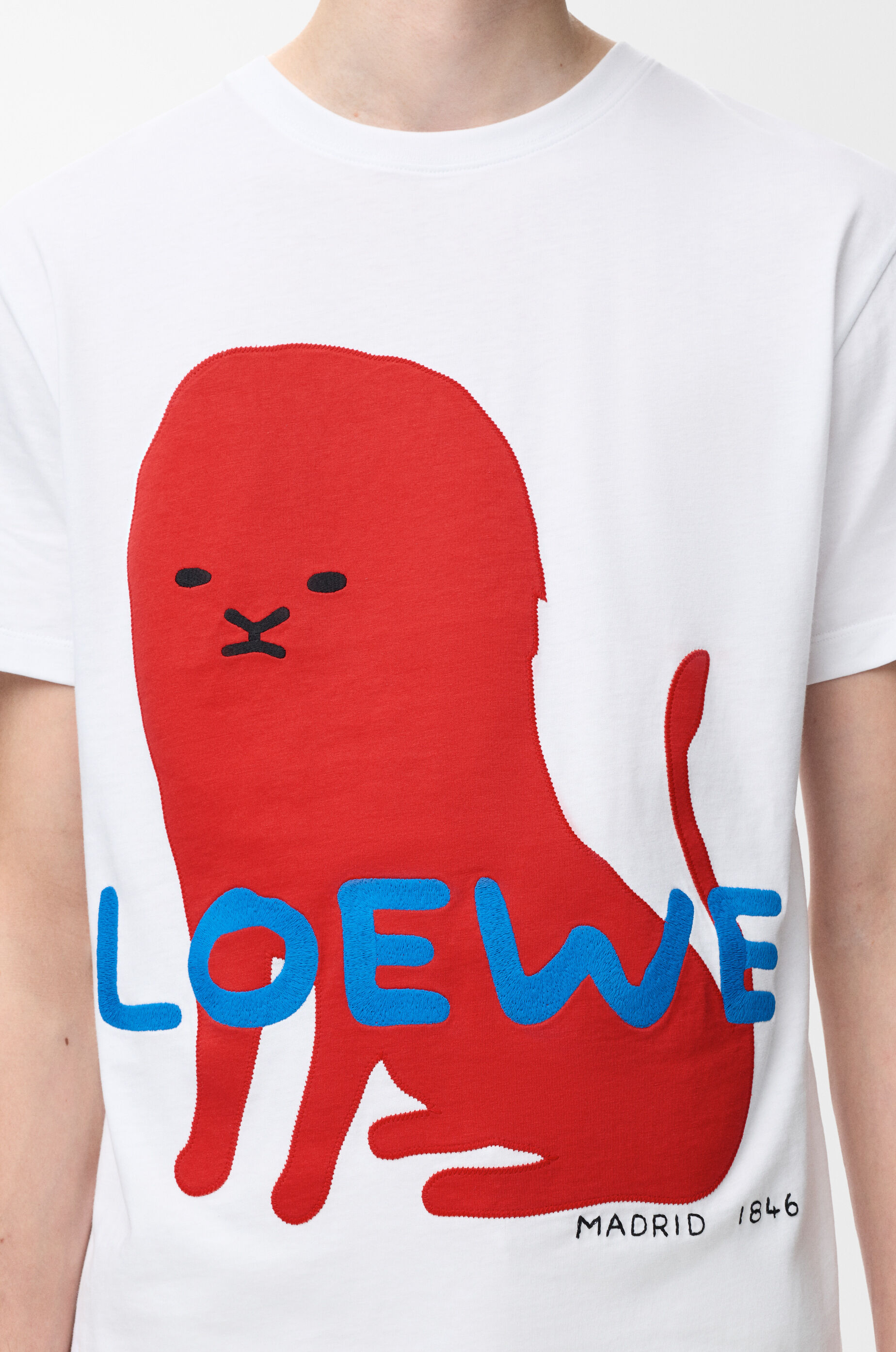 レギュラーフィット Tシャツ（コットン） ホワイト - ロエベ 日本 公式
