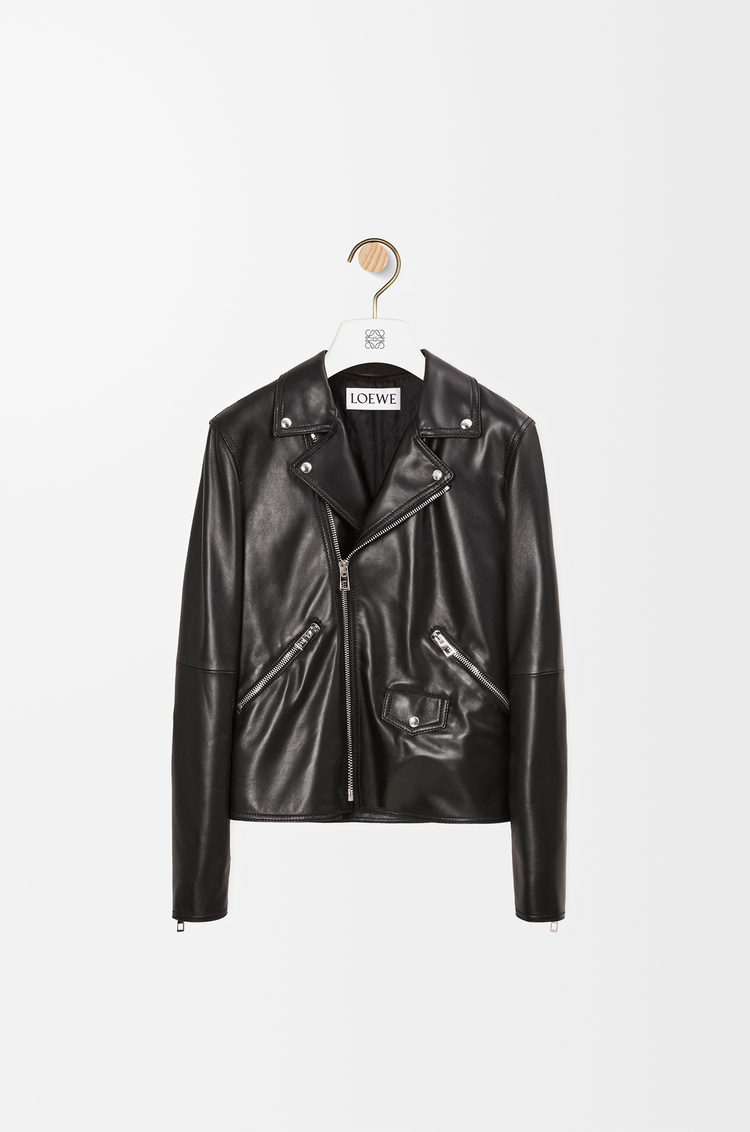 LOEWE Chaqueta biker en piel napa de cordero Negro