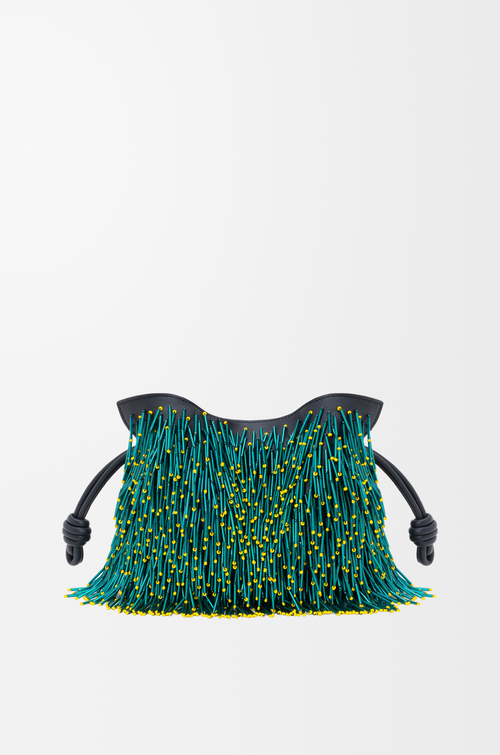 LOEWE フラメンコクラッチ ミモザ ミニ（ビーズナパラム） マルチカラー/ブラック