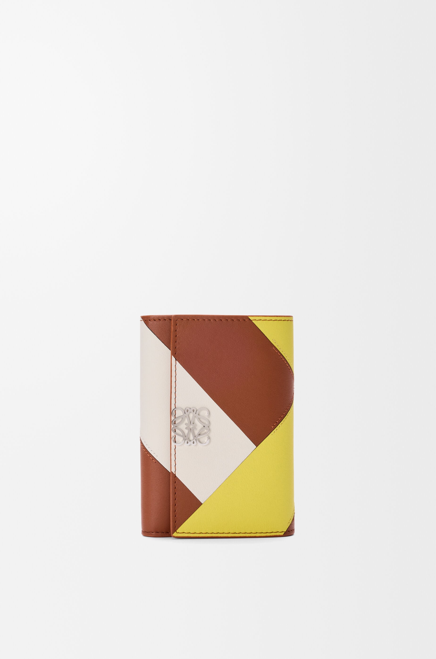 Anagram small vertical wallet in calfskin Brown - LOEWE APAC