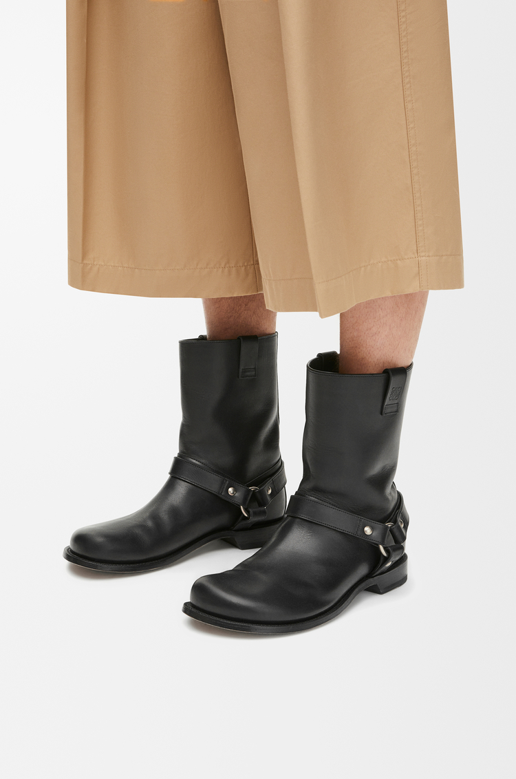 Campo Biker boot in calfskin Black - LOEWE