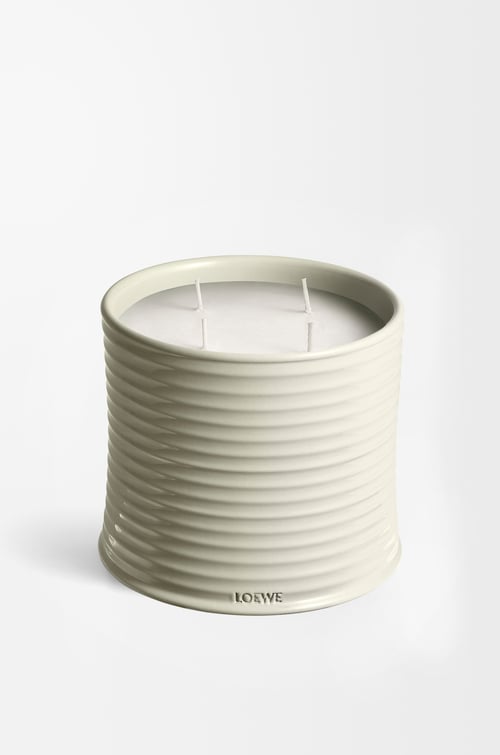 LOEWE Large Mushroom candle Light Grey