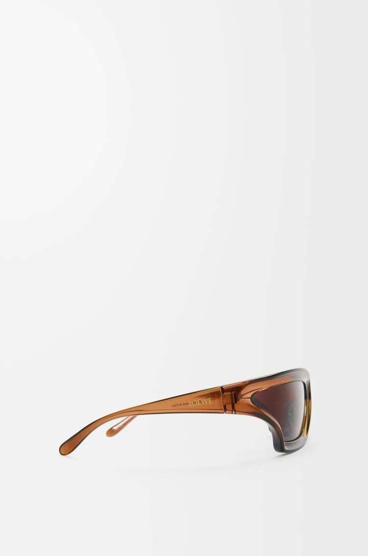 LOEWE Arch Mask sunglasses Transparent Brown
