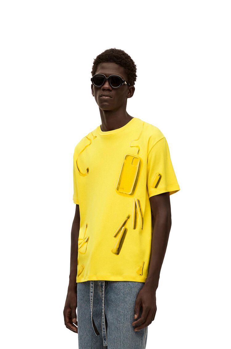 LOEWE Objects T-shirt in cotton Yellow