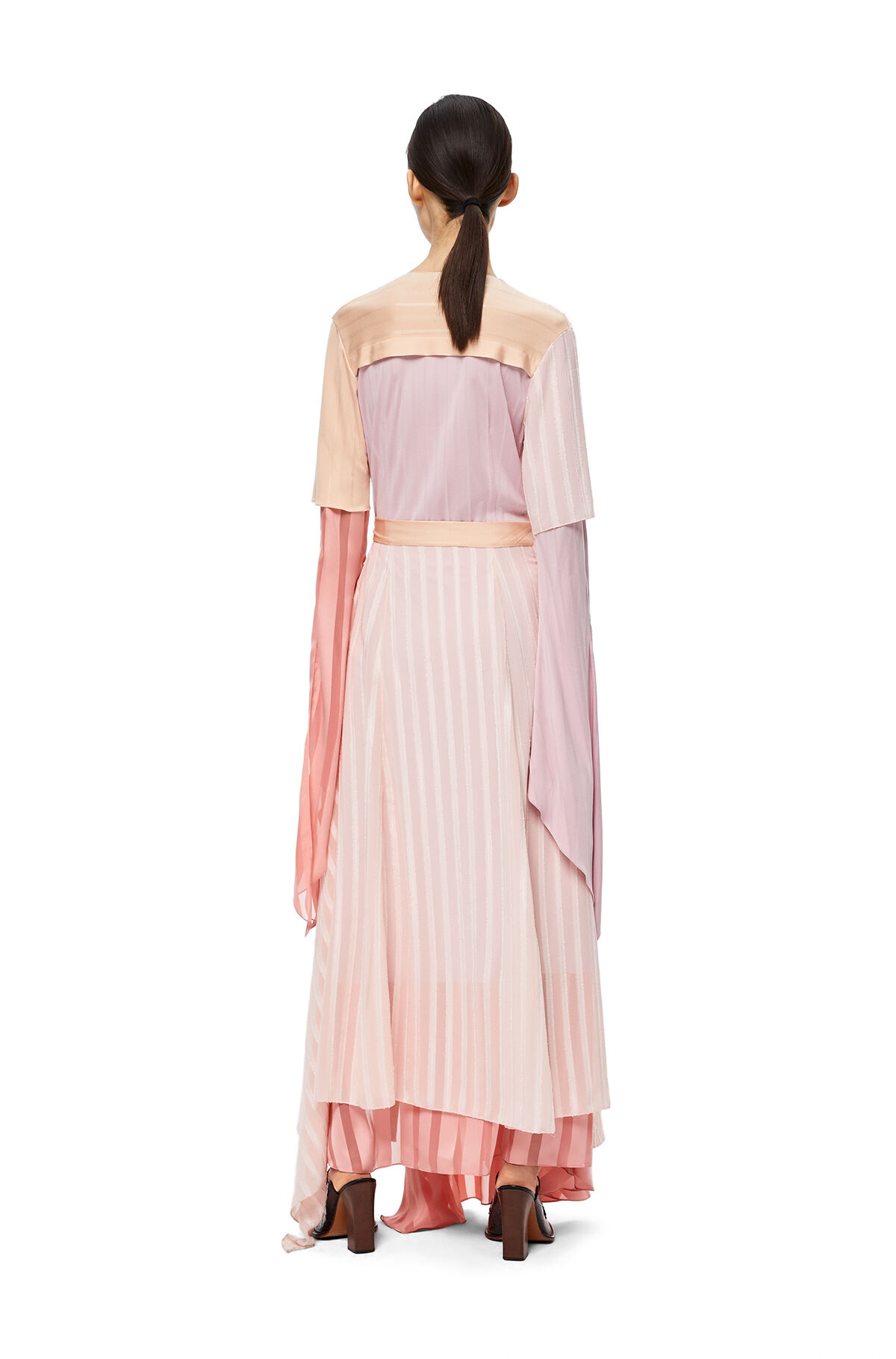 pink blush wrap dress